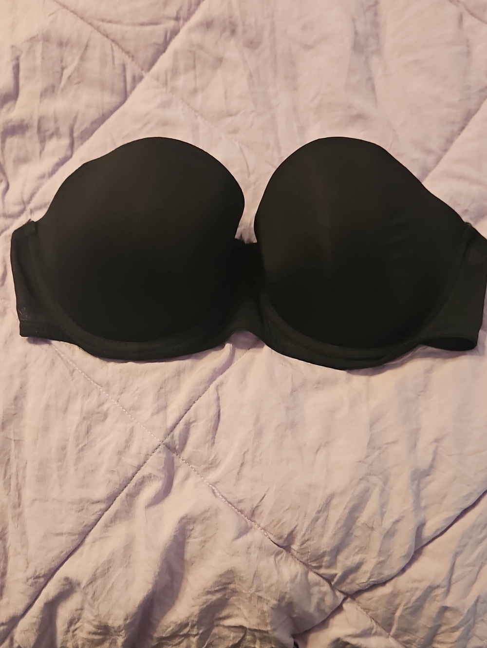 H&M Black Strapless Molded Cup Bra